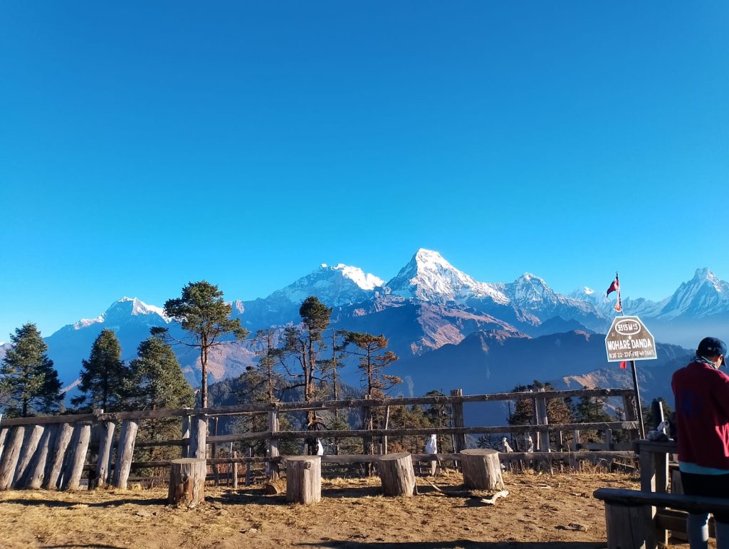 View from the Mohare Danda (Trek from Mardi High Camp)