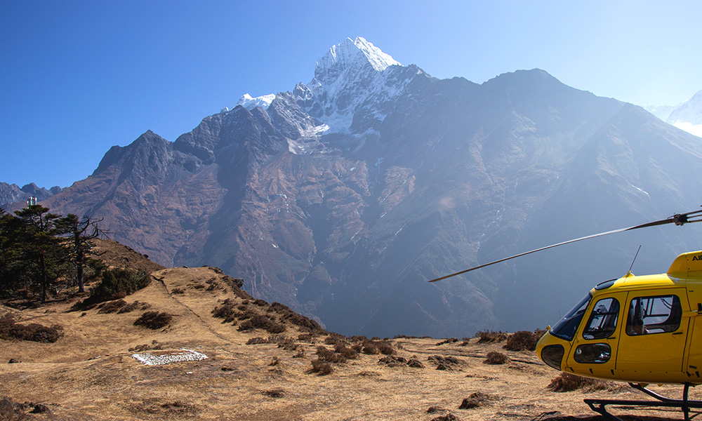 heli tour in nepal