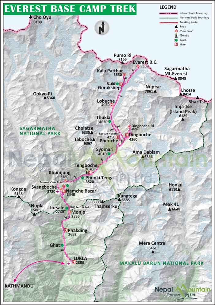 ebc trek map